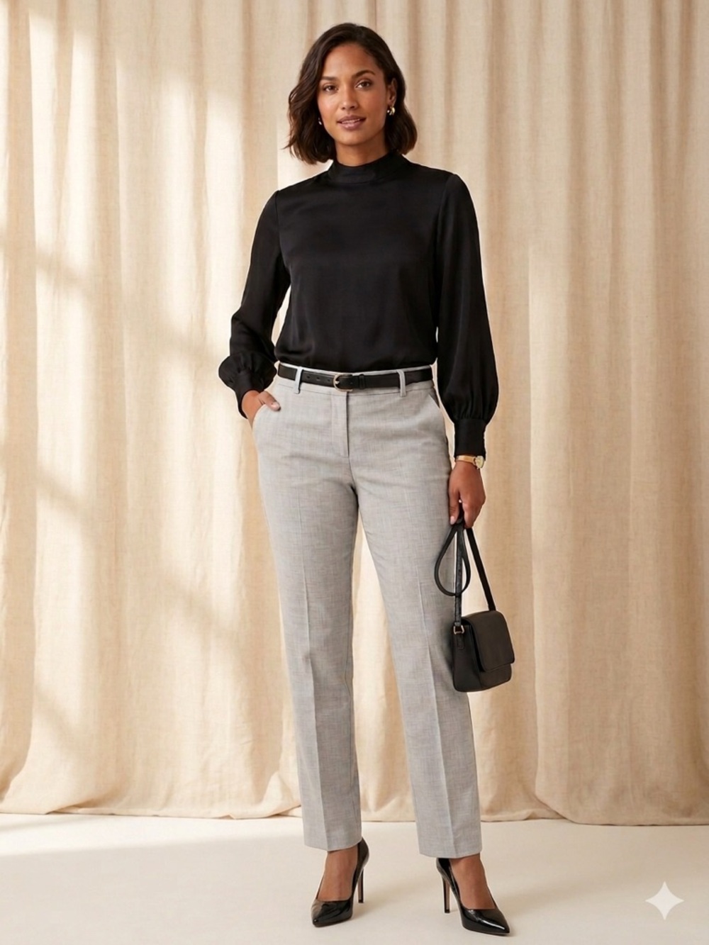 The Limited Light Gray Drew Fit Dress Pants